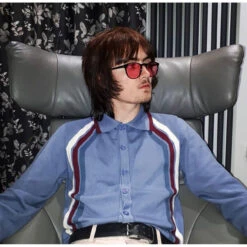 Blast Mod Stripe Polo Cardigan (FL) -KDX Clothing Store madcap england blast polo blue2 56893.1661265809