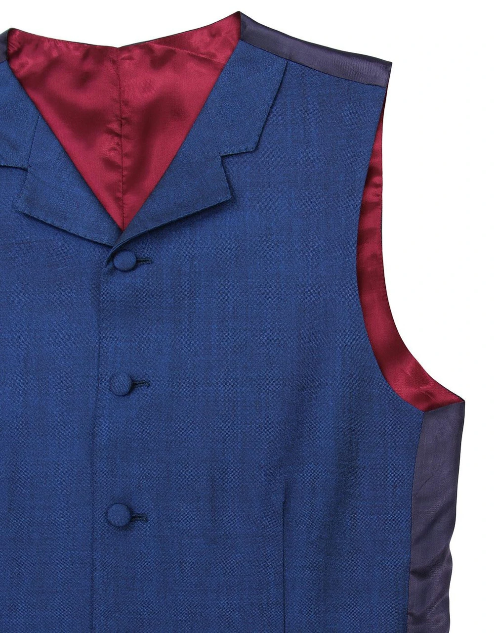 60s Mod Mohair Tonic Waistcoat BLUE 4 60s Mod Mohair Tonic Waistcoat BLUE - Image 2