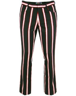 Hapshash 2 60s Mod Bootcut Trousers -KDX Clothing Store madcap england bootcut stripe trousers 5 93078.1661269725