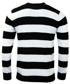 Jones 60s Mod Block Stripe Jumper W -KDX Clothing Store madcap england brian jones blackwhite1 91971.1661338397 1