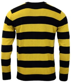 Jones 60s Mod Block Stripe Jumper R -KDX Clothing Store madcap england brian jones blackyellow1 05043.1661273545