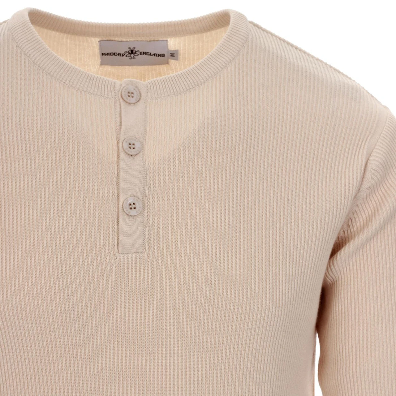 Caine Ribbed Grandad Top (Birch) 11 Caine Ribbed Grandad Top (Birch) - Image 9