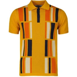 Comet Retro 60s Mod Polo Shirt (GO) 27 Comet Retro 60s Mod Polo Shirt (GO) -KDX Clothing Store madcap england comet polo yellow a 83341.1661261162