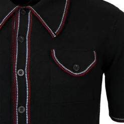 Crawdaddy Micro Dash Knit Polo (C) -KDX Clothing Store madcap england crawdaddy black5 74050.1661274029 1