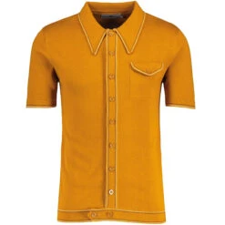 Crawdaddy Micro Dash Knit Polo B -KDX Clothing Store madcap england crawdaddy polo cardigan buckthorne 1 70056.1692023399