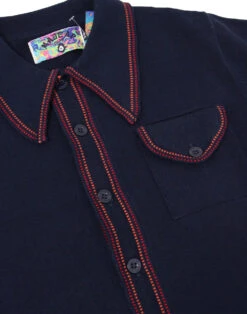 Crawdaddy Micro Dash Knit Polo (WW) -KDX Clothing Store madcap england crawdaddy polo navy 3 19695.1661270505