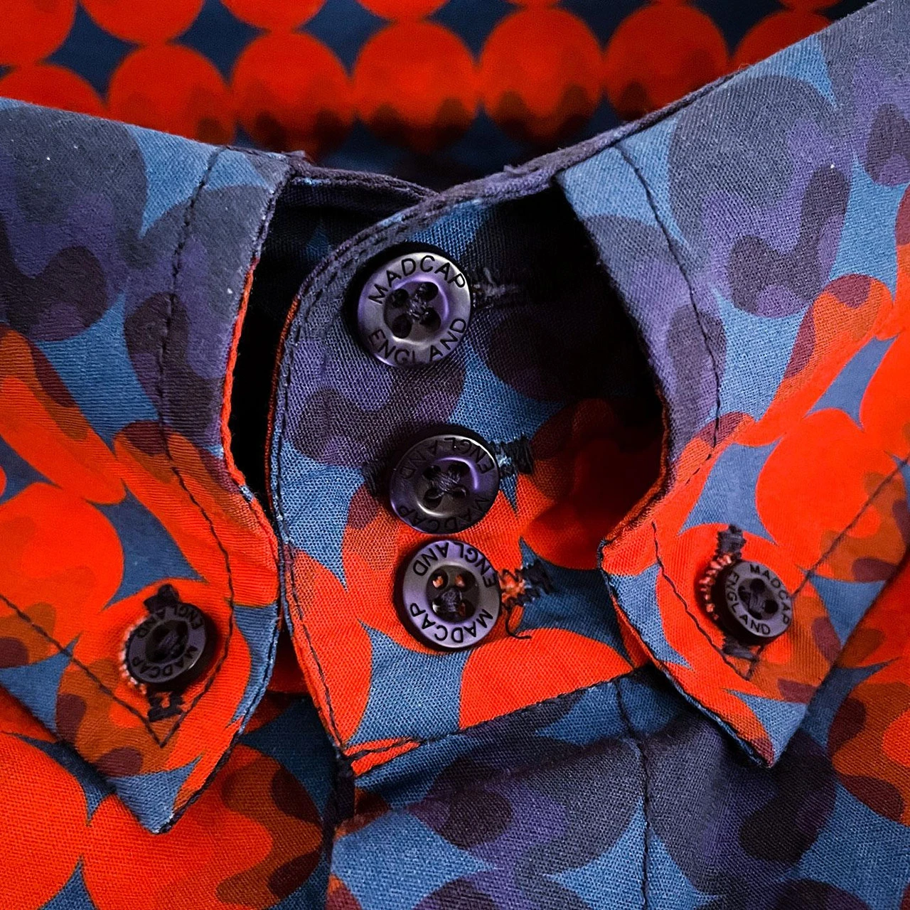 Diamond Dots Mod High Collar Shirt 5 Diamond Dots Mod High Collar Shirt - Image 3