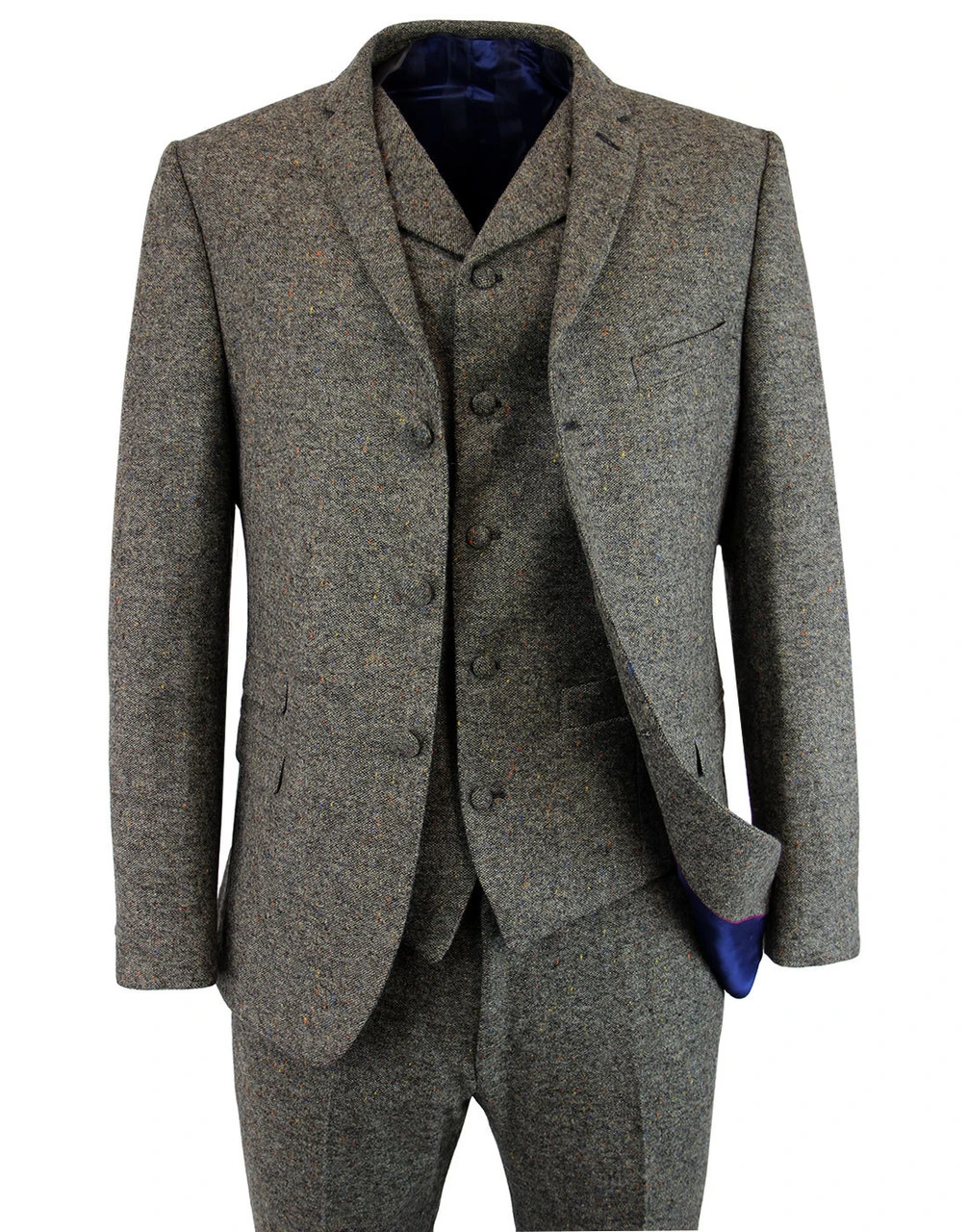 Mod Donegal 3 Button Suit Jacket 11 Mod Donegal 3 Button Suit Jacket - Image 9