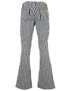 'Duke' - Retro 60s/70s Striped Flares By MADCAP BW -KDX Clothing Store madcap england duke flares blackwhite1 22013.1666957881