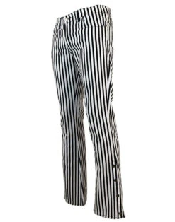 'Duke' - Retro 60s/70s Striped Flares By MADCAP BW -KDX Clothing Store madcap england duke flares blackwhite2 69147.1666957880