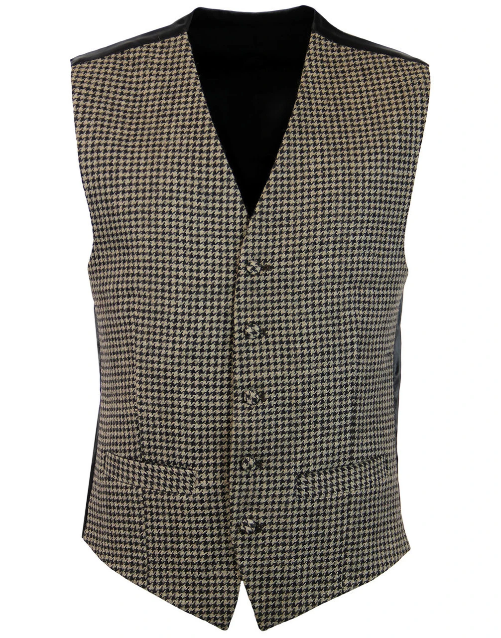 Dylan Retro Mod Dogtooth Waistcoat 5 Dylan Retro Mod Dogtooth Waistcoat - Image 3