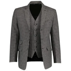 Dylan Brushed Dogtooth Mod Blazer -KDX Clothing Store madcap england dylan suit 2 51204.1682089173