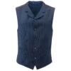 Electric Pinstripe Lapel Waistcoat 2 Electric Pinstripe Lapel Waistcoat -KDX Clothing Store madcap england electric pinstripe tailored0 waistcoat blue 1 74660.1679657372