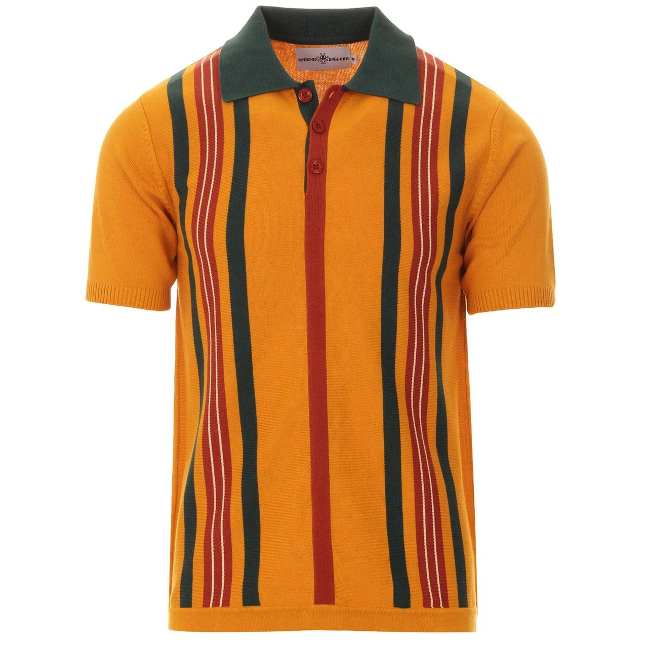 Farlowe Mod Stripe Knit Polo Top GO 20 Farlowe Mod Stripe Knit Polo Top GO - Image 19