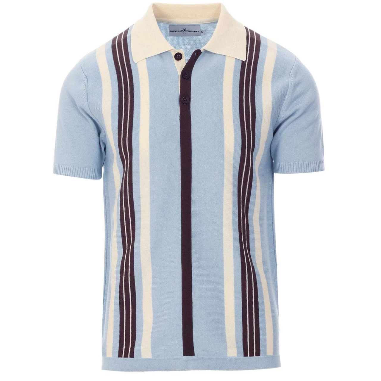 Farlowe Mod Stripe Knit Polo Top GO 11 Farlowe Mod Stripe Knit Polo Top GO - Image 10