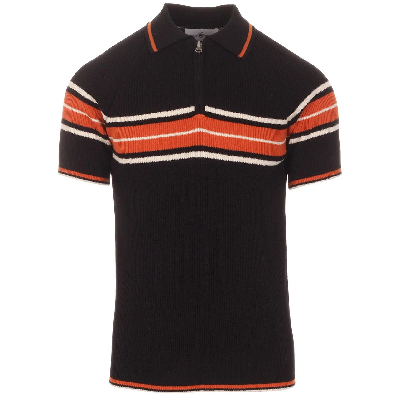 Fireball Mod Rib Zip Neck Polo (B) 5 Fireball Mod Rib Zip Neck Polo (B) - Image 3