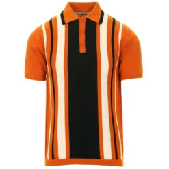 Folklore Mod Stripe Knit Polo (MO) 22 Folklore Mod Stripe Knit Polo (MO) -KDX Clothing Store madcap england folklore polo shirt marmalade 4 92597.1661262020 3
