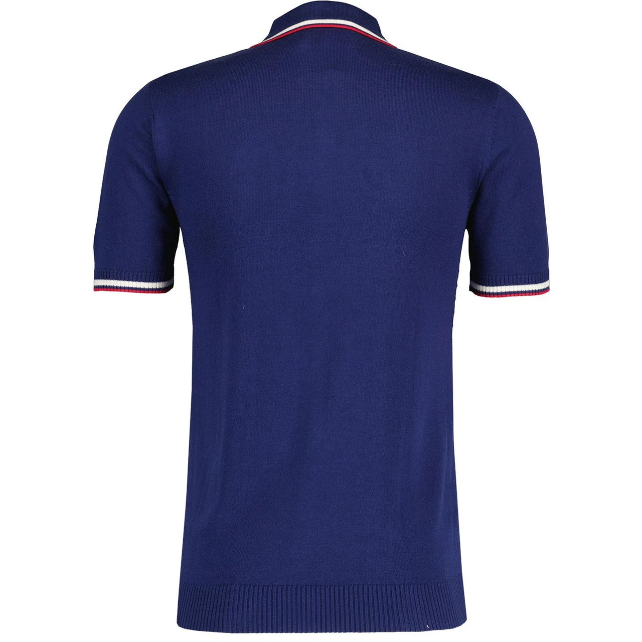 Cannon Mod Grid Check Big Collar Ring Zip Knitted Polo Snow White 9 Cannon Mod Grid Check Big Collar Ring Zip Knitted Polo Snow White - Image 7