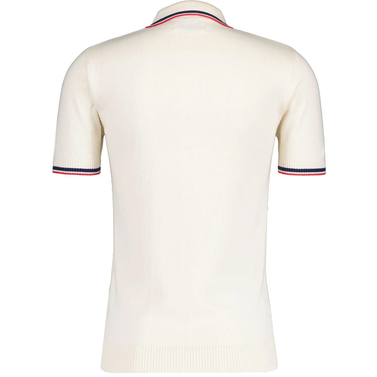 Cannon Mod Grid Check Big Collar Ring Zip Knitted Polo Snow White 8 Cannon Mod Grid Check Big Collar Ring Zip Knitted Polo Snow White - Image 6