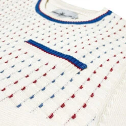 Hawkins Mod Jacquard Dash Front Jumper In Snow White -KDX Clothing Store madcap england hawkins jacquard dash jumper snow white 4 43354.1695997612 1