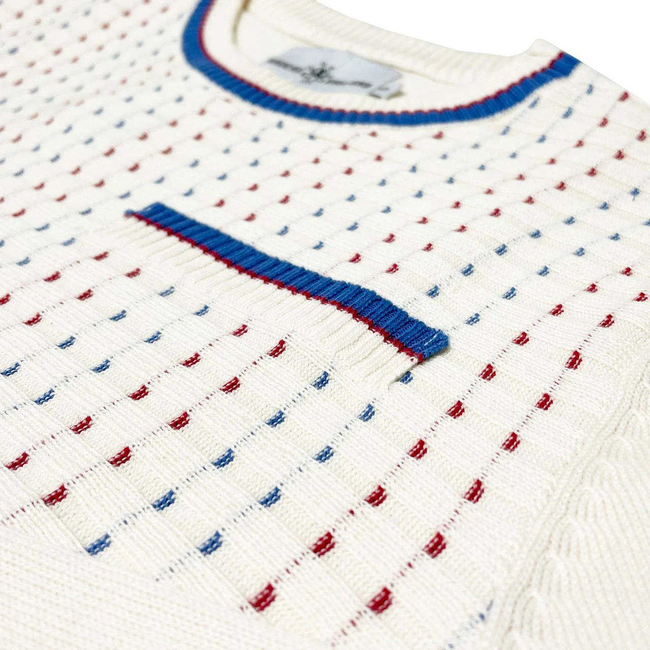 Hawkins Mod Jacquard Dash Front Jumper In Black 6 Hawkins Mod Jacquard Dash Front Jumper In Black - Image 4