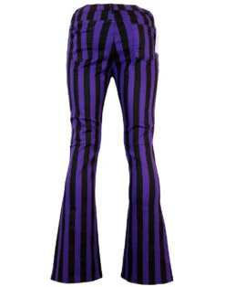 Holy Roller Retro Stripe Flares R/B -KDX Clothing Store madcap england holy roller blackpurple1 39172.1661274057 1