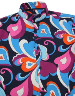 Indra Paisley Surf Grandad Shirt -KDX Clothing Store madcap england indra paisley surf shirt 1 83570.1661270829