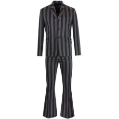 Inferno 60s Mod Stripe Blazer (B/G) -KDX Clothing Store madcap england inferno stripe flared suit 1 49939.1661266196