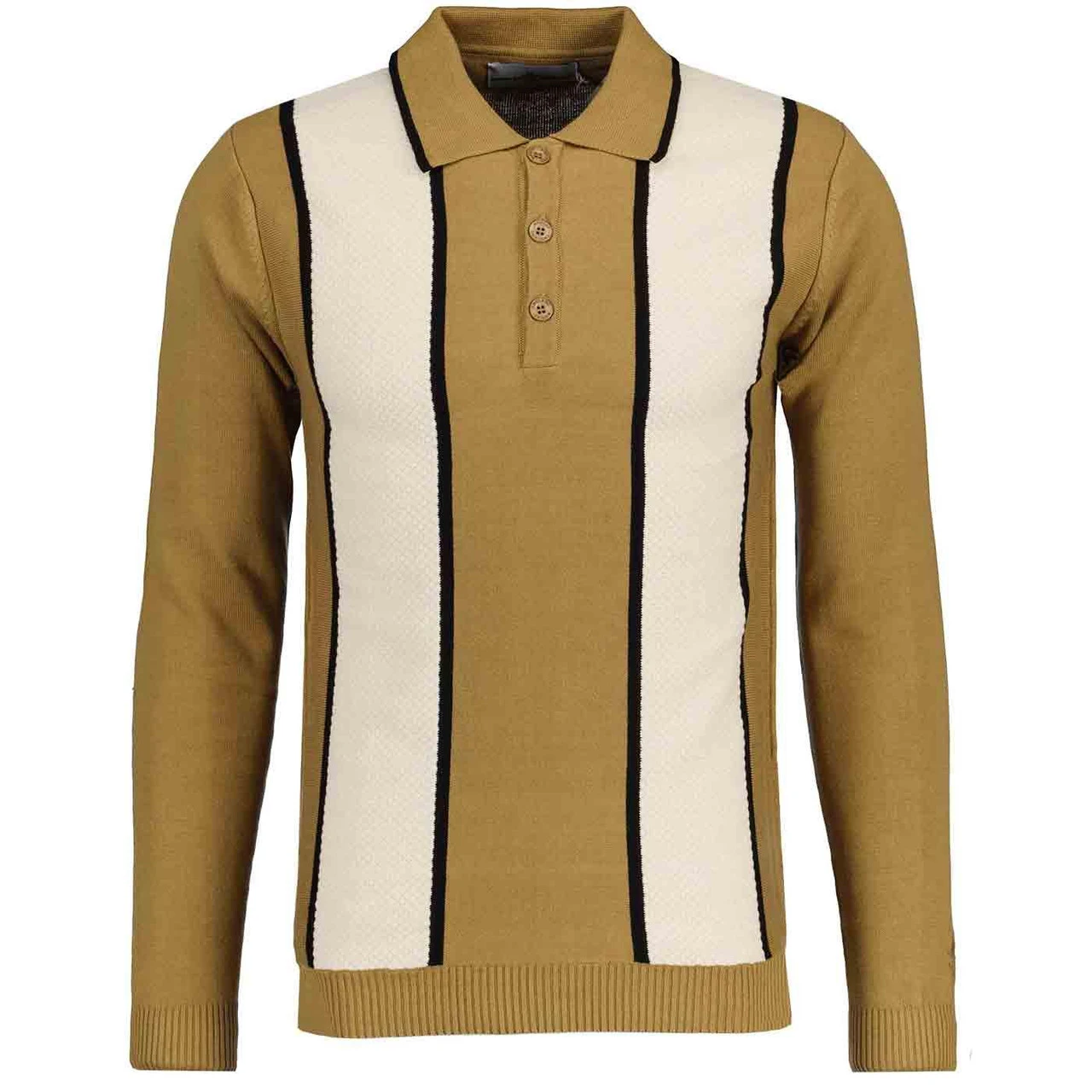 Junot Mod Waffle Stripe Knit Polo B 12 Junot Mod Waffle Stripe Knit Polo B - Image 10