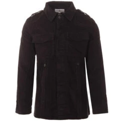 Lennon Mod Cord Shirt Jacket (Ink) -KDX Clothing Store madcap england lennon cord military jacket black 3 98878.1661262621 4