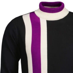Lewis Mod Roll Neck Racing Jumper B 12 Lewis Mod Roll Neck Racing Jumper B -KDX Clothing Store madcap england lewis roll neck jumper black 3 98814.1661260340