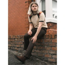 Logan Bootcut Hopsack Trousers (St) 33 Logan Bootcut Hopsack Trousers (St) -KDX Clothing Store madcap england logan bootcut brown 62046.1661261710 2