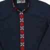 Avory 60s Mandarin Collar Shirt (B) -KDX Clothing Store madcap england mandarin shirt navy 2 25915.1661270622