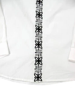 Avory 60s Mandarin Collar Shirt (W) -KDX Clothing Store madcap england mandarin shirt white 1 35027.1661270637 1