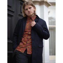 Made In England Mod Covert Coat (B) -KDX Clothing Store madcap england mie overcoat navy1 78454.1661261281 1