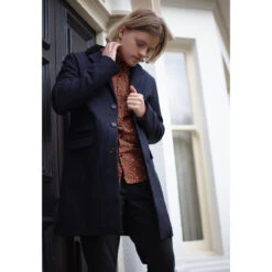 Made In England Mod Covert Coat (N) -KDX Clothing Store madcap england mie overcoat navy4 38076.1661261283