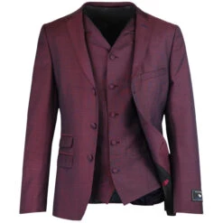 Mod Mohair Tonic Suit Jacket (Burg) -KDX Clothing Store madcap england mohair tonic suit burgundy 2 45175.1676647795