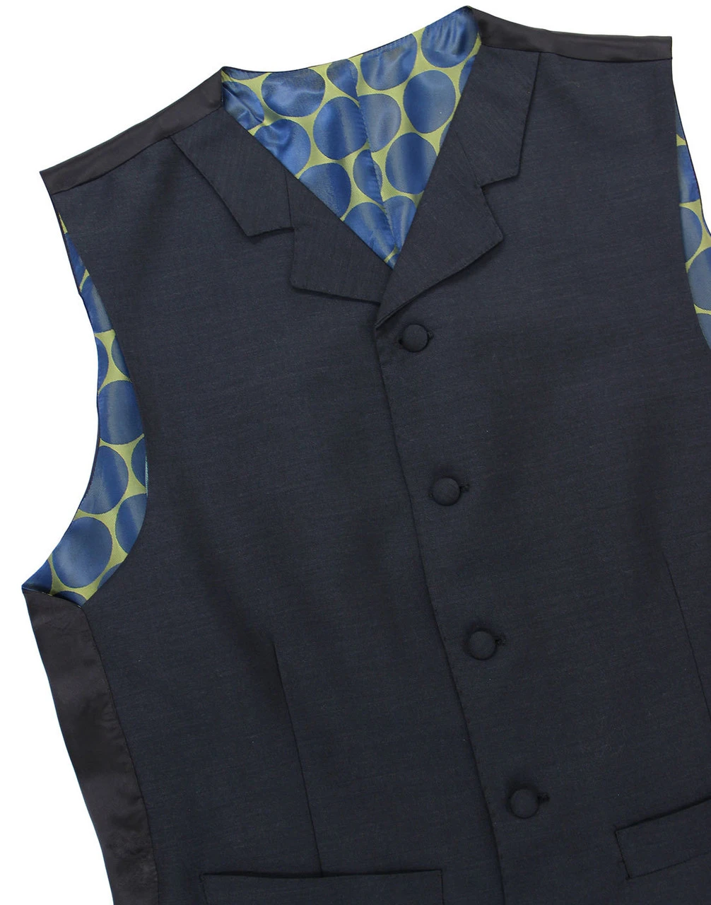 60s Mod Mohair Blend Waistcoat NAVY 5 60s Mod Mohair Blend Waistcoat NAVY - Image 3