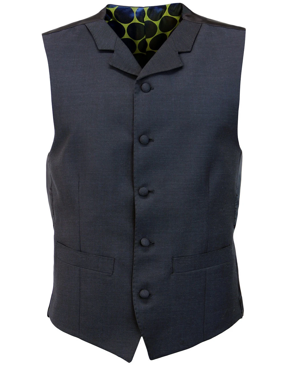60s Mod Mohair Blend Waistcoat NAVY 6 60s Mod Mohair Blend Waistcoat NAVY - Image 4