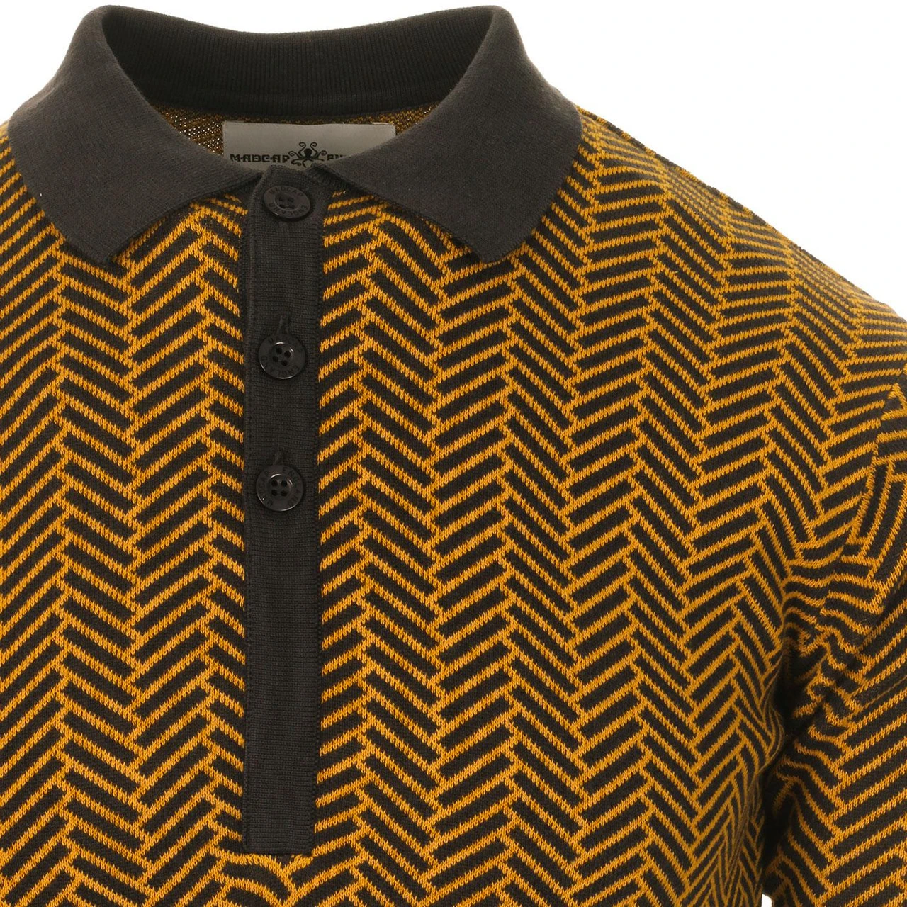 Mojo Mod Chevron Dash Knit Polo 3 Mojo Mod Chevron Dash Knit Polo