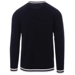 LS Moon Mod Tipped Knit Jumper (Z) 41 LS Moon Mod Tipped Knit Jumper (Z) -KDX Clothing Store madcap england moon long sleeve top navy 1 05890.1661262087 4