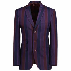 Offbeat 60s Mod Boating Blazer (P) -KDX Clothing Store madcap england offbeat boating blazer purple mix 1a 62735.1664290793