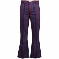 Offbeat 60s Stripe Flared Trousers 5 Offbeat 60s Stripe Flared Trousers -KDX Clothing Store madcap england offbeat boating stripe flares purple mix 2 98277.1664290777