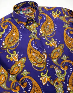 Tanpura Paisley Trip 60s Mod Shirt -KDX Clothing Store madcap england paisley trip button down 2 93042.1661270309