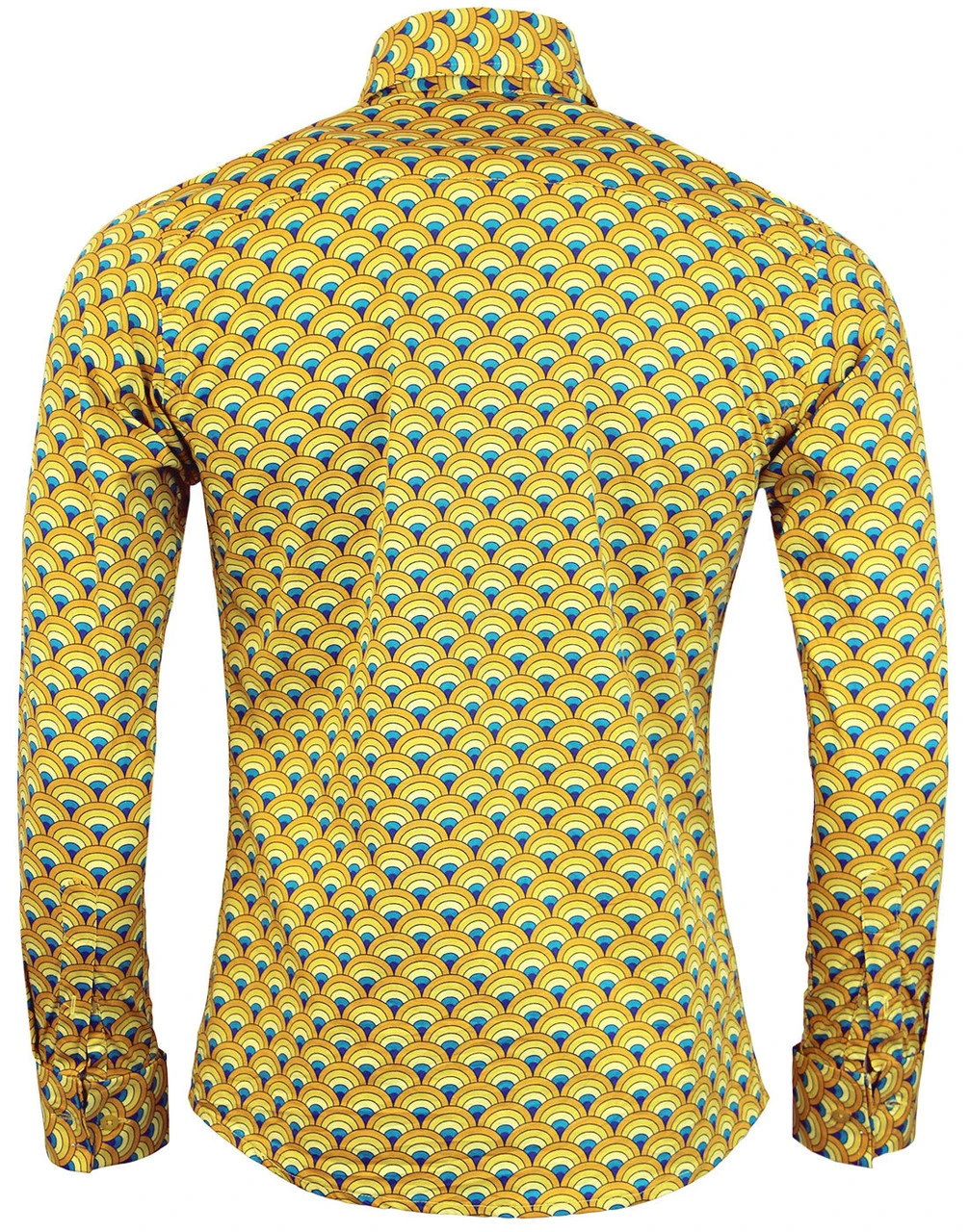 Peacock Retro 60s Mod Op Art Shirt 5 Peacock Retro 60s Mod Op Art Shirt - Image 3