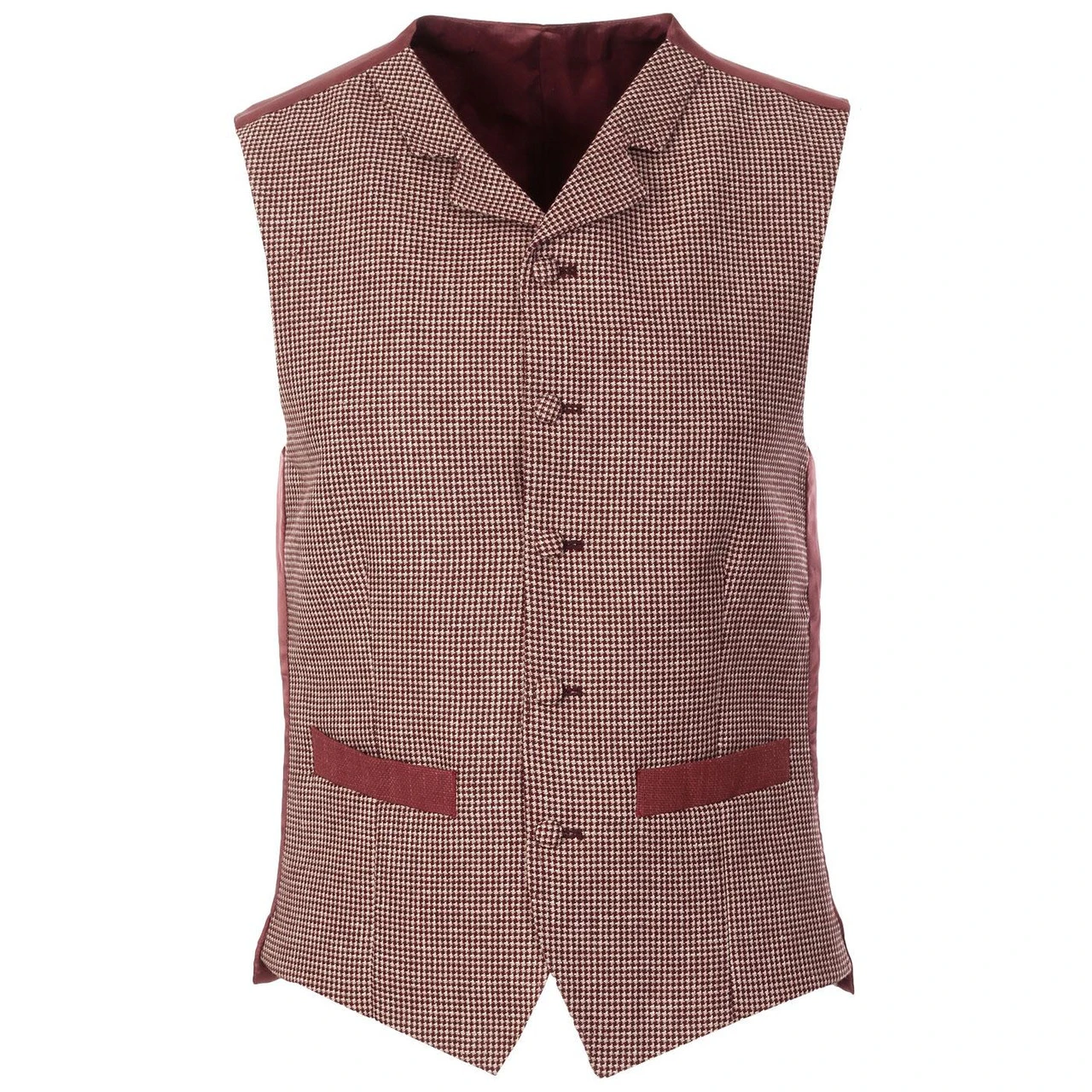 60s Mod Dogtooth Lapel Waistcoat 4 60s Mod Dogtooth Lapel Waistcoat - Image 2