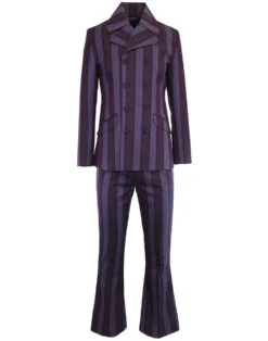 Backbeat Double Breasted Blazer (G) -KDX Clothing Store madcap england purple sb stripe flare suit 2 27157.1661267803