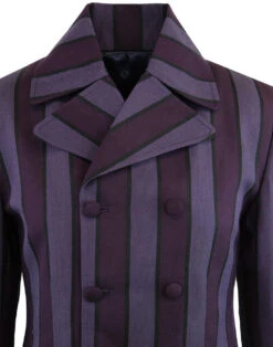 Backbeat Double Breasted Blazer (G) -KDX Clothing Store madcap england purple stripe db blazer 2 10462.1661267801