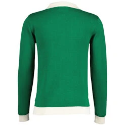 Riva Retro Zip Through Cardigan G -KDX Clothing Store madcap england riva spear collar ring zip cardigan green jacket 1 67781.1683192031 1