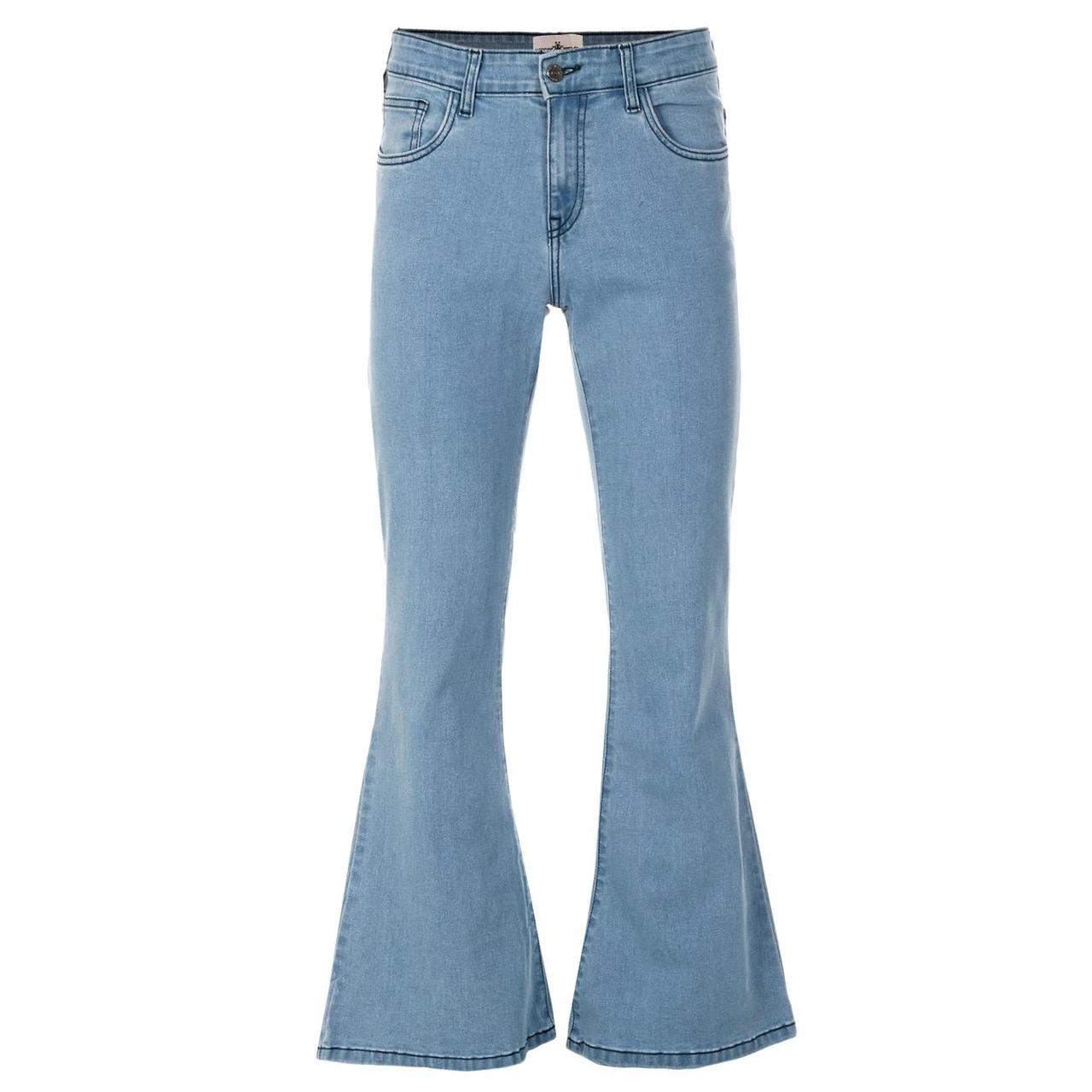 Rock 70s Blue Stitch Flares (BW) 6 Rock 70s Blue Stitch Flares (BW) - Image 4